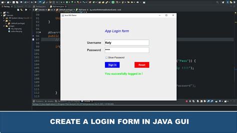 Java Gui Tutorial Making A Login Form In Java Gui Swing Youtube