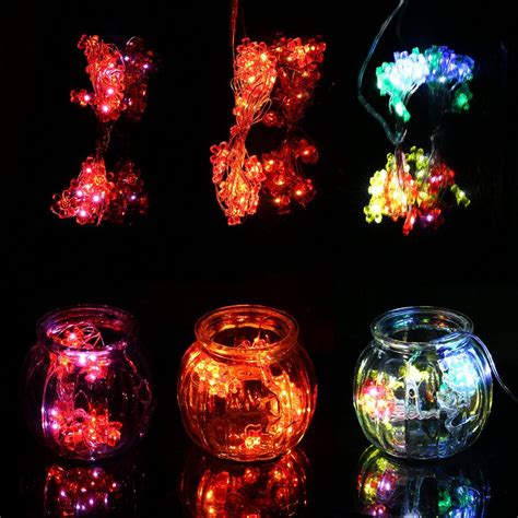 Out Creative 3m 30led Sun Flower Shape Button Battery Power Led String