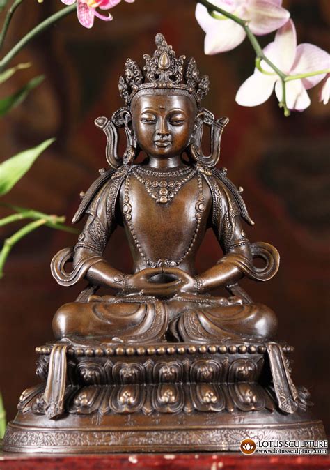 Sold Bronze Meditating Buddha Statue 10 Bouddha Statues Bouddha Zen