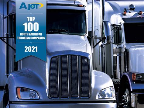 Ajots 2021 Top 100 North American Trucking Companies Ajotcom