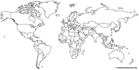 Bénéficiaire Concession carte du monde a imprimer petit format