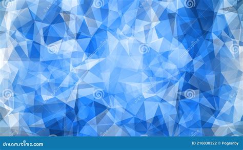 Abstract Polygon Background Blue Geometric Low Poly Mosaic Colorful