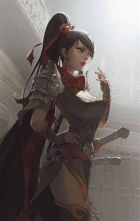 Fantasy Anime Guerreiro Medievais Guerreiro Anime Personagens Femininos
