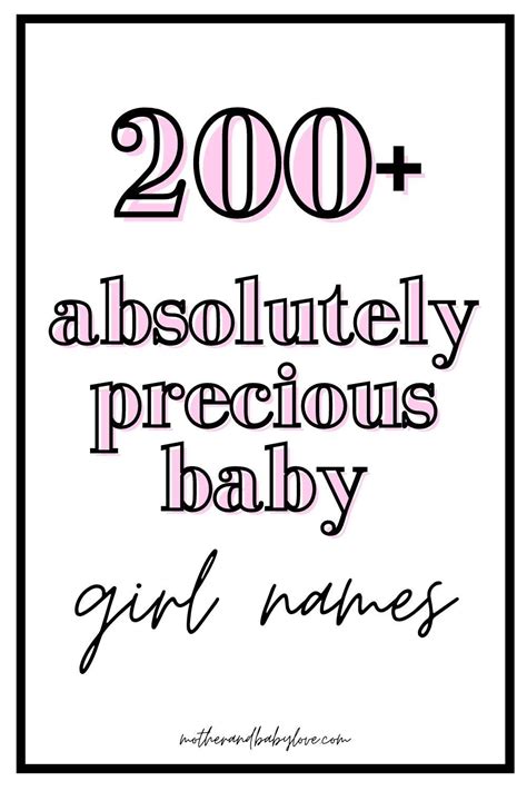 200 Rare And Uncommon Baby Girl Names For 2020 Baby Girl Names Cute