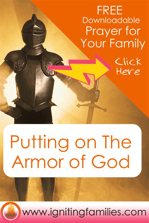 Printable Armor Of God Prayer For Kids