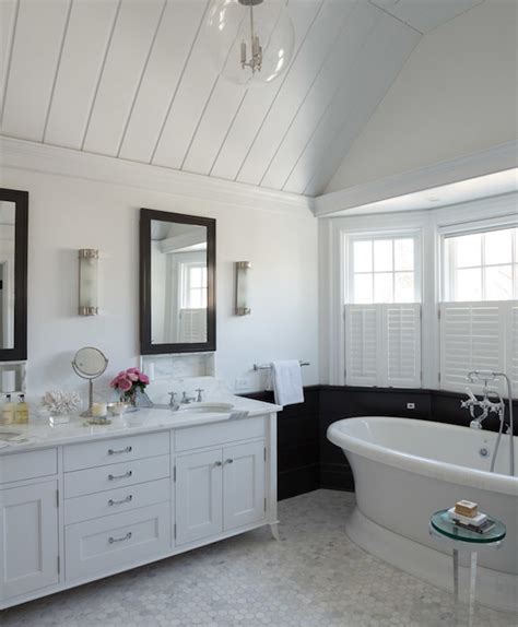 Get free shipping on qualified black and white bathroom mirrors or buy online pick up in store today in the bath department. White Vanity with Black Mirror - Transitional - Bathroom ...