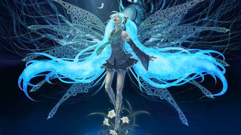 Vocaloid Hatsune Miku Wings Hd Wallpapers Desktop And Mobile Images