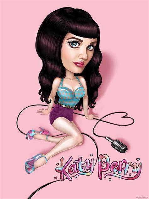 Katy Perry Caricature By Vichollinsart On Deviantart Caricaturas Katy Perry Celebridades