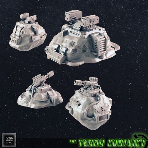 3d Printable Asteroid And Planetary Defense Guns Fleet Scale Starships