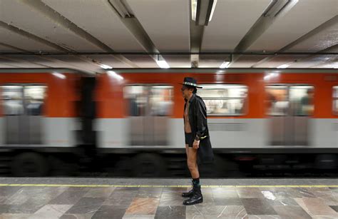 “no Pants Subway Ride” In Mexico City