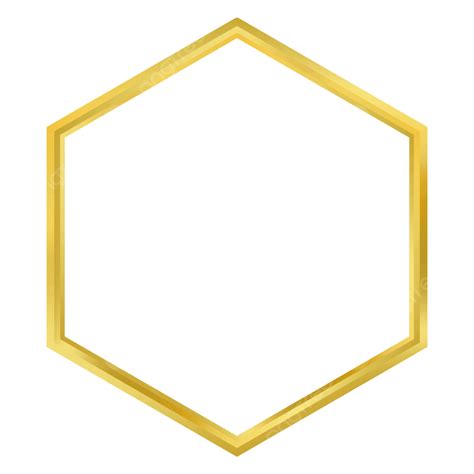 Hexagonal Gold Frame Png Picture Simple Hexagon Frame Gold Frame Porn