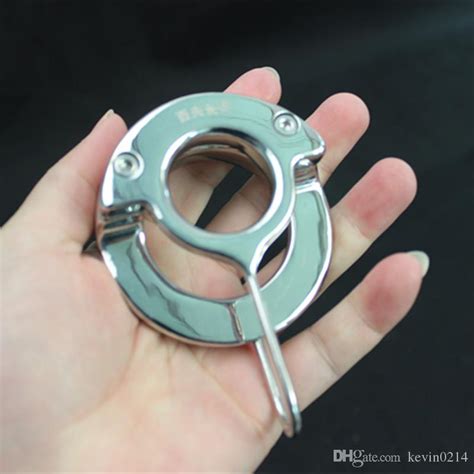 Light New Stainless Steel Scrotum Binding Device Scrotum Pendant Testicle Cock Ring Sex Toys For