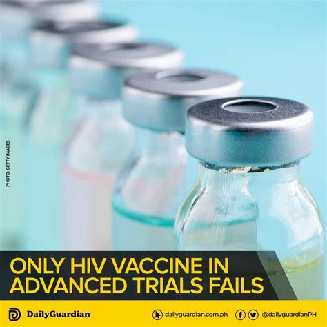 daily guardian on twitter the only hiv vaccine in a late stage trial has failed according to