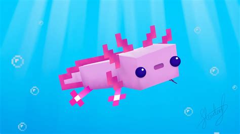 Download Free 100 Axolotl Minecraft Wallpapers