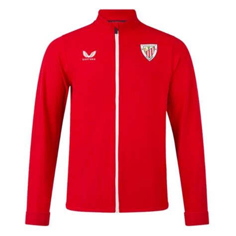 2023 2024 Athletic Bilbao Home Anthem Jacket Red TM3956 Uksoccershop