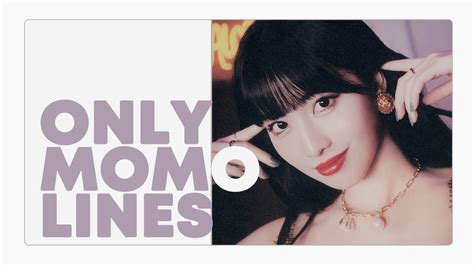 Every Twice Title Track But Its Only Momo Lines Youtube