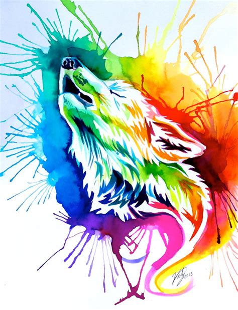 Rainbow Burst Wolf On Ebay By Lucky978 On Deviantart