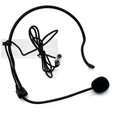 Mini Xlr 4 Pin Ta4f 4 Pin Kontakt Earhook Headworn Headset Mikrofon