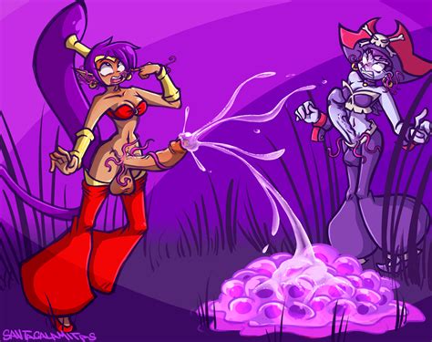 Shantae And Risky Boots Infected Commission By Santacalamitas