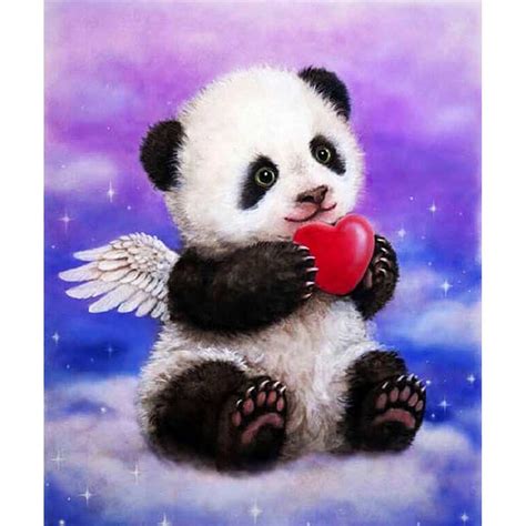 Pandabeer Met Hart Diamond Painting Doezelfnl