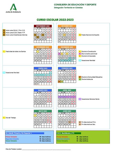 Calendario Escolar 2022 A 2023 Cordoba Legal Group Imagesee