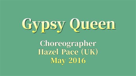 Gypsy Queen Line Dance Improver Level Hazel Pace Uk May