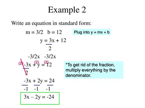 standard form solve equations