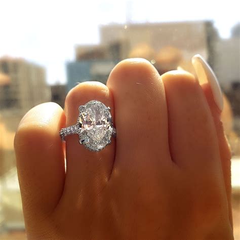 Brilliant Oval Cut Diamond Engagement Ring Designed By Diamond Mansion