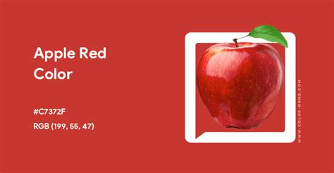 Apple Red Color Hex Code Is C7372f