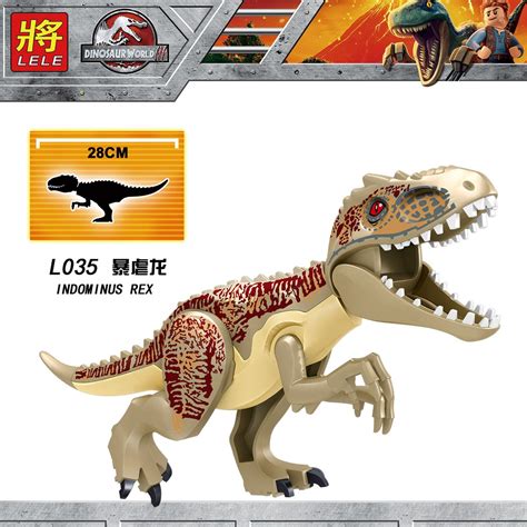 Indominus Rex Building Blocks Big Dinosaur Toys Jurassic