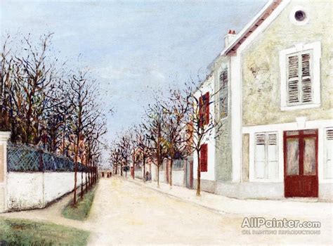 Maurice Utrillo Suburban Street Oil Painting Reproductions For Sale