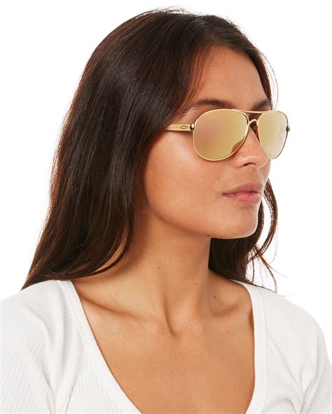 Oakley Feedback Prizm Polarised Sunglasses Polish Gold Rose Surfstitch