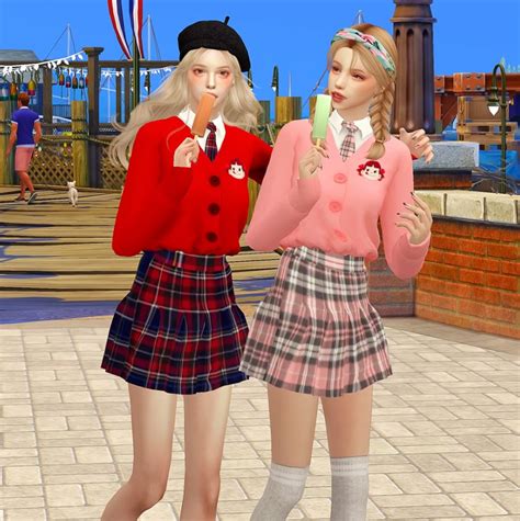 Sims 4 Anime School Uniform Dutchjes
