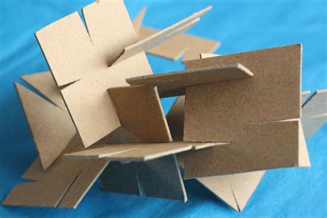 Homemade Cardboard Construction Set Cardboard Sculpture Craft