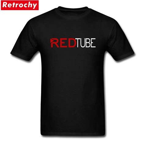 2017 casual fashion redtube logo men s t shirt cotton male tops tee shirts hot fashion red tube