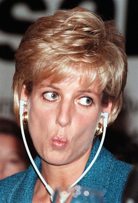 Diana The Princess Of Wales Listens To The Speeches At The Pio Manzu