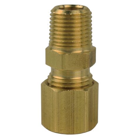 14 X 18 Compression X Male Npt Adapter Pipe Fitting Tube Connector
