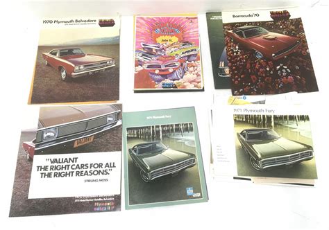 Lot 1970 71 Plymouth Brochuresephemera