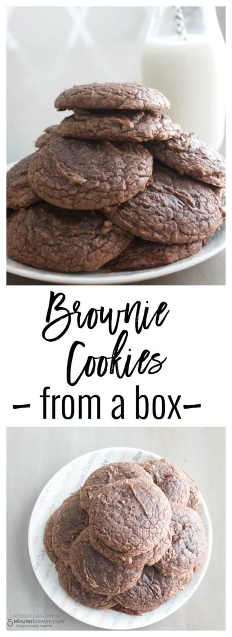 Brownie Cookies From A Box Recipe Brownie Mix Cookies Brownie Mix
