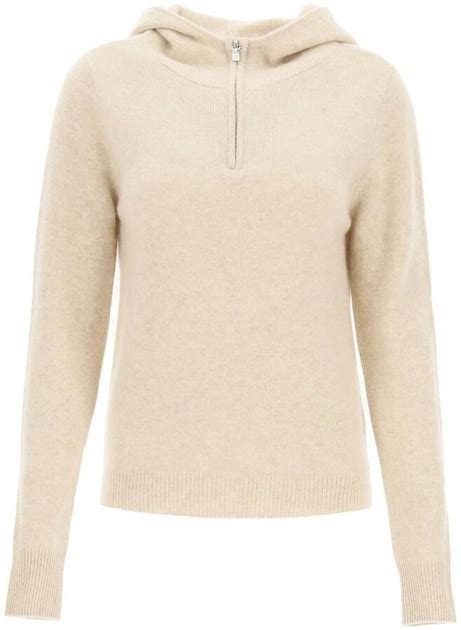Свитер Toteme Half Zip Fine Knit Sweater Cream S низкие цены