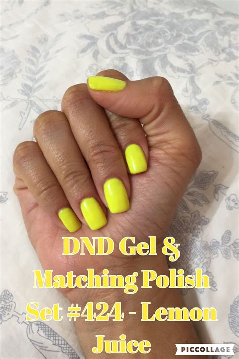 DND Gel Matching Polish Set Lemon Juice Manicure Colors Gel