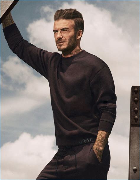 David Beckham Pictured In A Sweatshirt And Joggers From David Beckham Bodywear David Beckham
