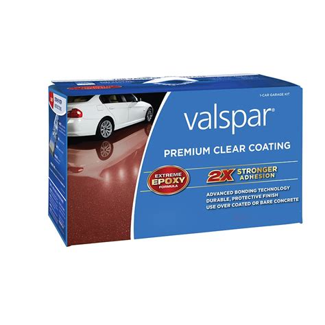 Shop Valspar 2 Part Clear Gloss Garage Floor Epoxy Kit Actual Net