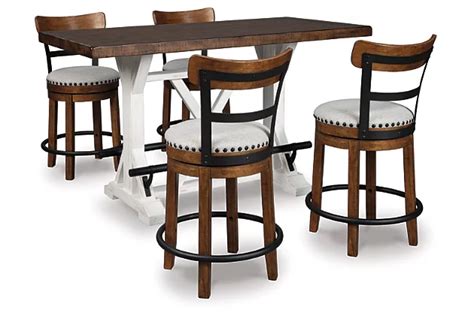 Valebeck Counter Height Dining Table And 4 Barstools Set Ashley