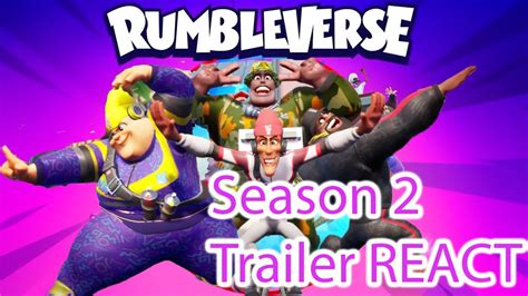 Rumbleverse Season 2 Trailer React Youtube