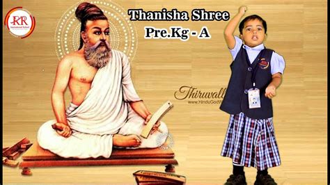 Thirukkural Recitation By Prekg Kid Rr International School Cbse