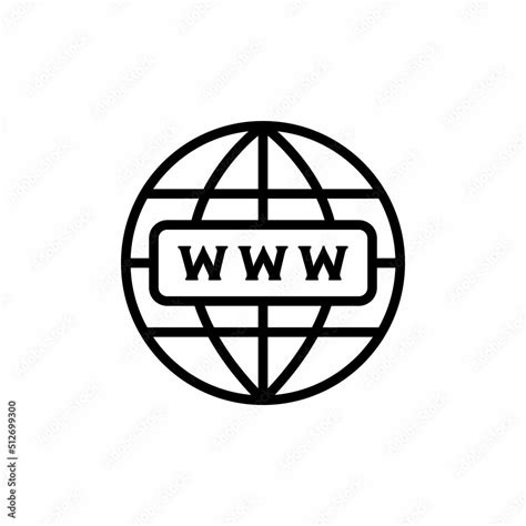 Simple World Globe Web Page Or Browser Template Black Icon Planet