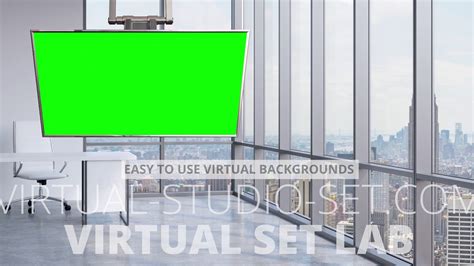 Professional Office Virtual Studio Green Screen Background Youtube