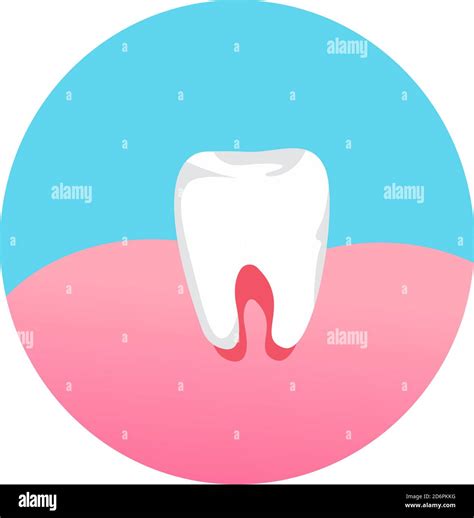 White Tooth Illustration Vector On White Background Stock Vector