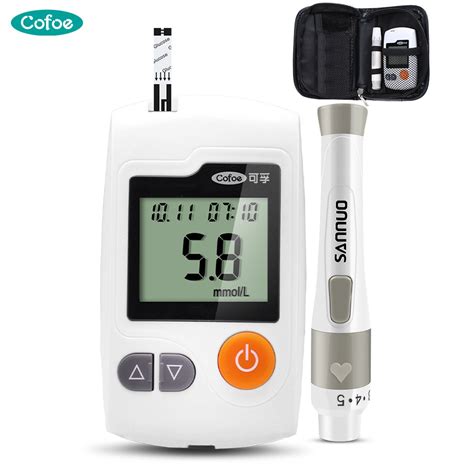 Cofoe Blood Glucose Meter Glucometer Blood Sugar Test Diabetic Monitor